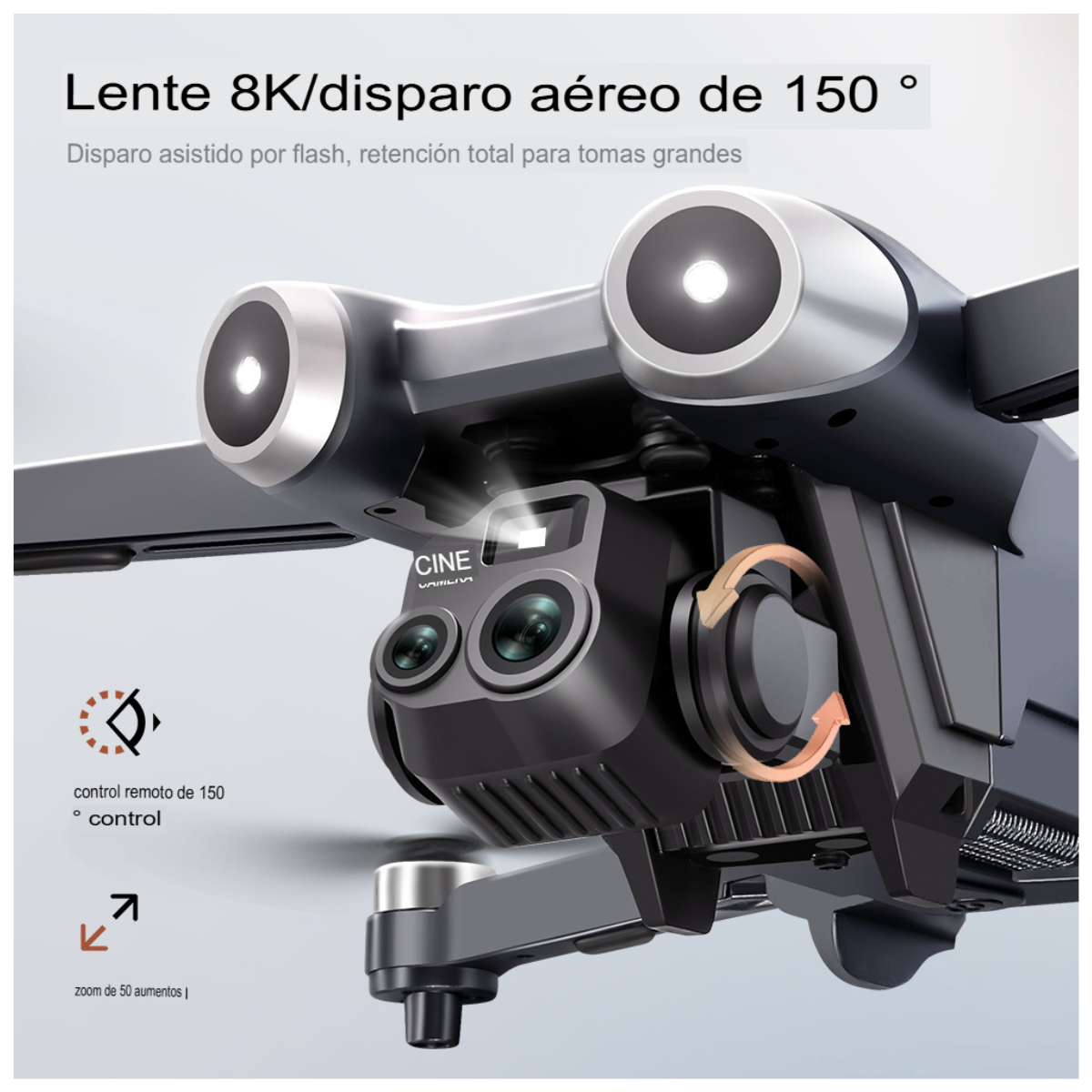 Dron Cámara Dual V600 LED