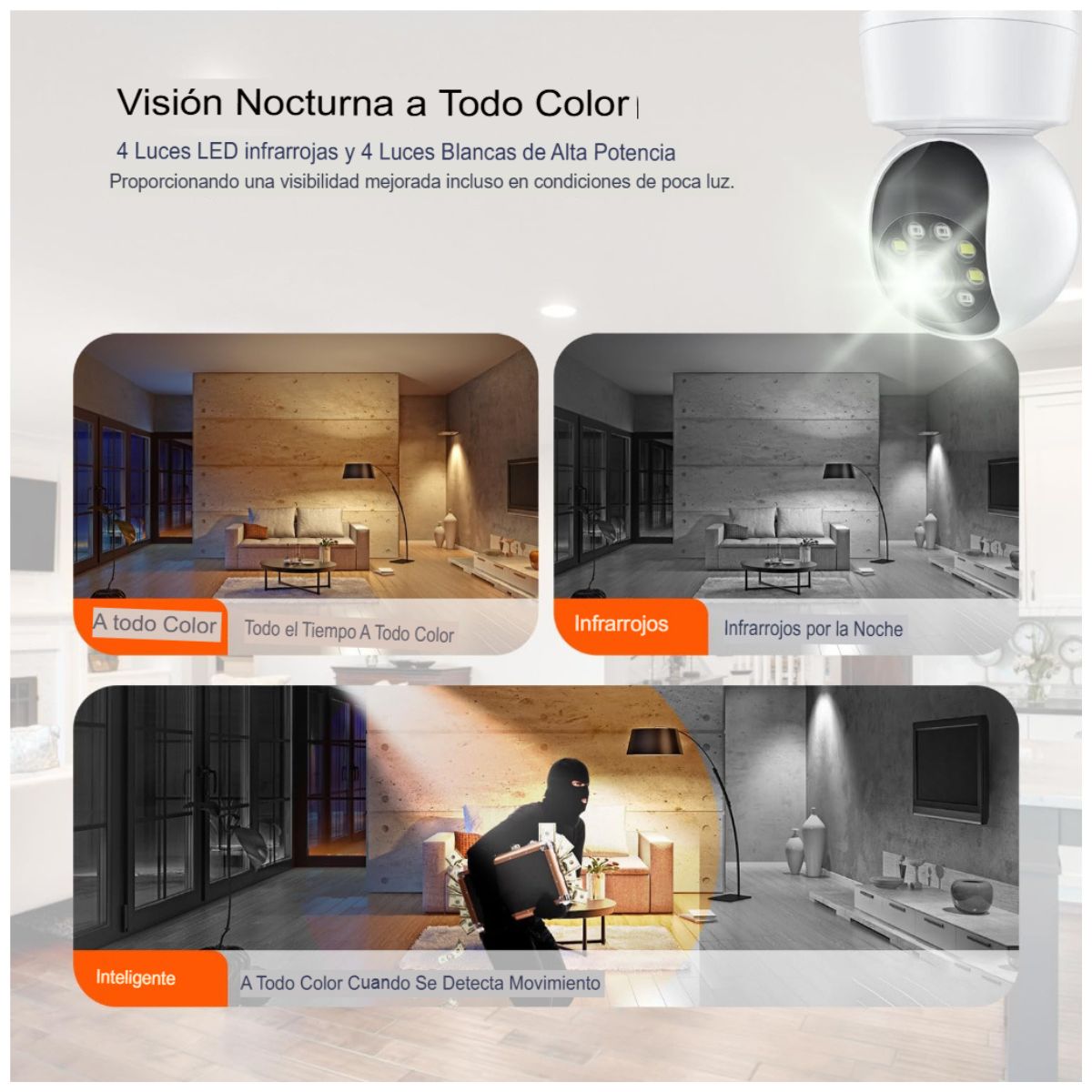 Cámara de Seguridad Mesa WIFI H11-024D5